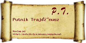 Putnik Trajánusz névjegykártya